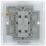 British General Nexus Metal 10AX 1-Gang Intermediate Switch Polished Chrome