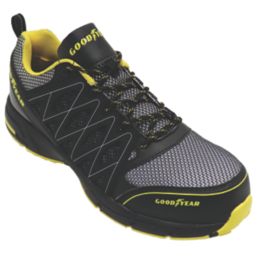 Goodyear GYSHU1502 Metal Free   Safety Trainers Black/Yellow Size 7