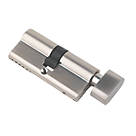 Smith & Locke Fire Rated 1 Star Thumbturn 6-Pin Euro Cylinder Lock 35-35 (70mm) Polished Nickel