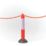 Mottez  High Visibility Bollard with Chain Eye 800mm