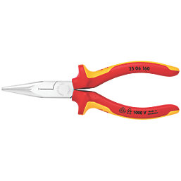 Knipex  VDE Snipe Nose Side Cut Pliers 6" (160mm)