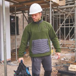 Site Buckner Fleece Green/Black X Large 46" Chest