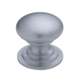 Fingertip Design  Victorian Cupboard Knob Satin Chrome 32mm