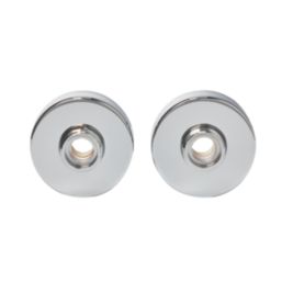 Swirl  Bar Valve Wall Mount Fixing Kit Chrome