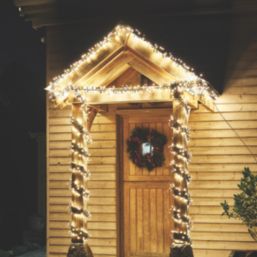 300 LED Indoor & Outdoor Warm White Cluster Christmas Lights