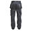 Apache ATS 3D Stretch Work Trousers Black / Grey 30" W 29" L
