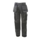 Stanley Austin Work Trousers Grey/Black 38" W 31" L