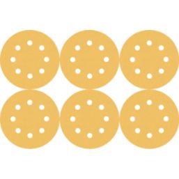 Bosch Expert C470  240 Grit 8-Hole Punched Multi-Material Sanding Discs 125mm 6 Pack