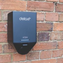 Deta.e eDock2 1 Port 7.4kW  Mode 3 Type 2 Socket Electric Vehicle Charger Black