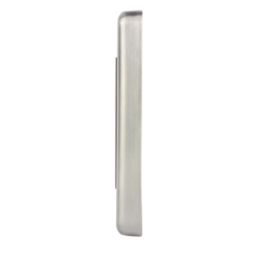 Hager Sollysta WRP4EUBSB 4-Module Modular Faceplate Brushed Steel