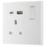 British General 900 Series 13A 1-Gang SP Switched Socket + 3A 18W 2-Outlet Type A & C USB Charger White