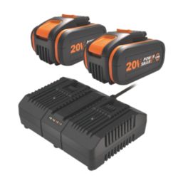 Worx  WG583E 40V 2 x 4.0Ah Lithium PowerShare Brushless Cordless Blower Vacuum