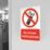 Essentials "Do Not Use Mobile Phones" Sign 210mm x 148mm