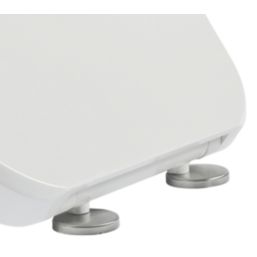 Crown Soft-Close with Quick-Release Toilet Seat Thermoset Plastic White