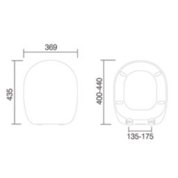 Crown Soft-Close with Quick-Release Toilet Seat Thermoset Plastic White