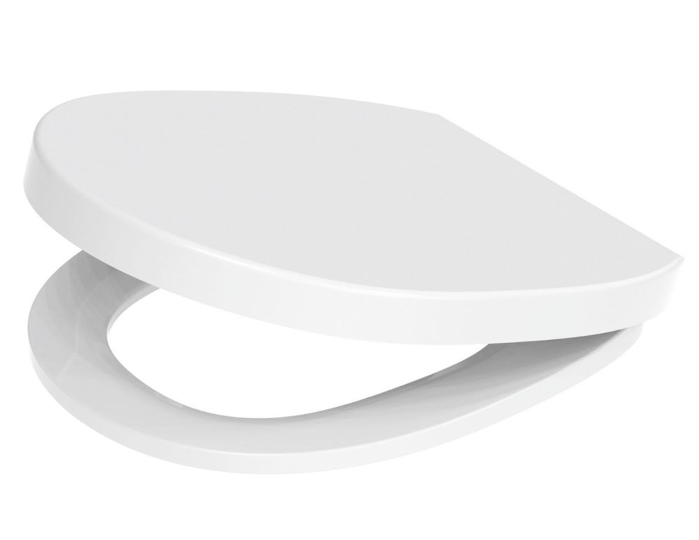 Crown SoftClose with QuickRelease Toilet Seat Thermoset Plastic White