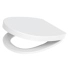 Crown Soft-Close with Quick-Release Toilet Seat Thermoset Plastic White