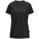 Snickers 2597 Short Sleeve Womens T-Shirt Black Size 16-18