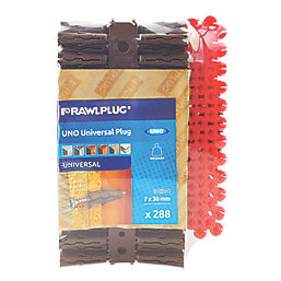 Rawlplug Uno Wall Plugs 384 Pieces