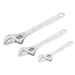 Forge Steel  Adjustable Wrench Set 3 Pieces