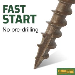 Timbadeck  PZ Double-Countersunk  Decking Screws 4.5mm x 75mm 100 Pack