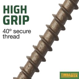 Timbadeck  PZ Double-Countersunk  Decking Screws 4.5mm x 75mm 100 Pack