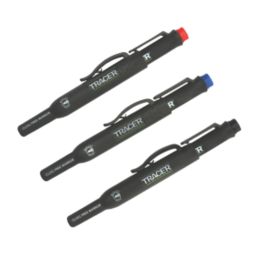 TRACER  Medium Tip Mixed Colours Permanent Marker 3 Piece Set