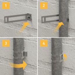 D-Line Fire Rated Conduit Saddles 25mm  20 Pack
