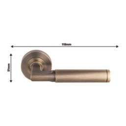 Carlisle Brass Belas Door Handle Pair Antique Brass