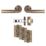 Carlisle Brass Belas Door Handle Pair Antique Brass