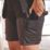 Site Kilani Womens Shorts Black/Grey Size 10