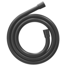 Swirl  Smooth Shower Hose Matt Black 10mm x 1.75m