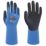 Wonder Grip WG-318L Aqua Guard Gauntlet Gloves Blue 2X Large