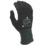 MCR Safety Greenknight General Handling Gloves Black Medium 1 Pair
