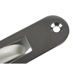 Smith & Locke Sash Window Axle Pulley & Nylon Wheel Polished Chrome 116mm x 25mm