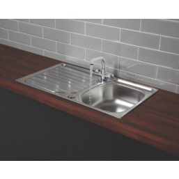 Franke Reno / Danube 1 Bowl Stainless Steel Inset Sink & Mixer Tap 860mm x 500mm