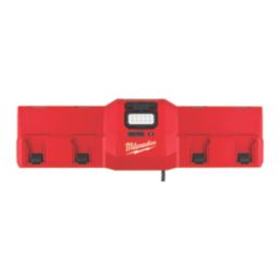 Milwaukee M12-18 GBC4 12/18V Li-Ion RedLithium 6-Port Gangbox Charger + 0.83A 2-Outlet Type C USB Charger