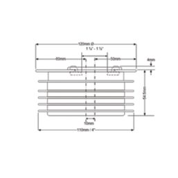 McAlpine  Push-Fit 1-Inlet Offset Drain Connector 110mm