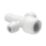 Hep2O  Plastic Push-Fit Reducing 2 Port Keyless Spigot Manifold (Opposite Sides) 22mm x 10mm