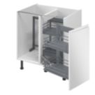 Essentials Anthracite RH Corner Pull-Out Storage 800mm