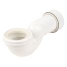 FloPlast  Rigid 90° Space Saving Pan Connector White 354mm