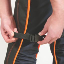 Oregon  Type A Chainsaw Safety Leggings Black/Orange 28" L