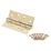 Smith & Locke  Electro Brass Grade 11 Fire Rated Ball Bearing Hinges 102mm x 76mm 3 Pack