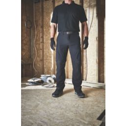 Site Telomian Multi-Pocket Work Trousers Black 36" W 32" L