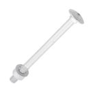 Timco Exterior Carriage Bolts Carbon Steel Organic Silver Coating M8 x 100mm 10 Pack