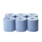 Paper Roll Blue 2-Ply 185mm x 135m 6 Pack