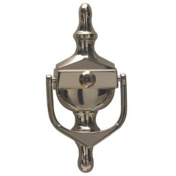 Fab & Fix Classic Door Knocker with Spyhole Polished Gold 76mm x 162mm