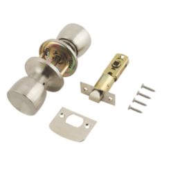 ERA  Mortice Passage Knob Set Satin Stainless Steel 67mm