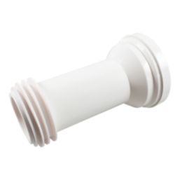 Flomasta  Rigid Straight Pan Connector White 260mm