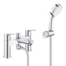 Grohe Start Edge Chrome 154mm Deck Mounted Dual Control Manual Shower Mixer Tap
